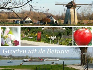 De omgeving van de kleine camping Gelderland