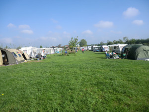 Het kampeerterrein van de boerencamping Utrecht