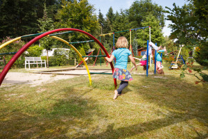 De speeltuin op de kleine camping Gelderland