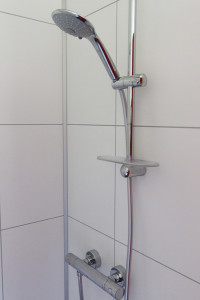 De douche op de kleine camping Gelderland