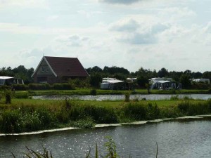 Een Hollands landschap bij de kleine camping Overijssel