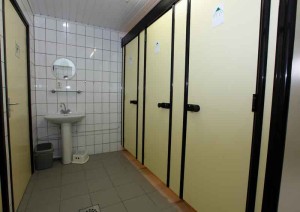 Het sanitair op de boerencamping Limburg