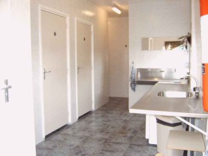 Het sanitair van de boerencamping Gelderland