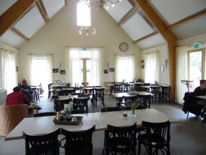 Het restaurant van de boerencamping Gelderland